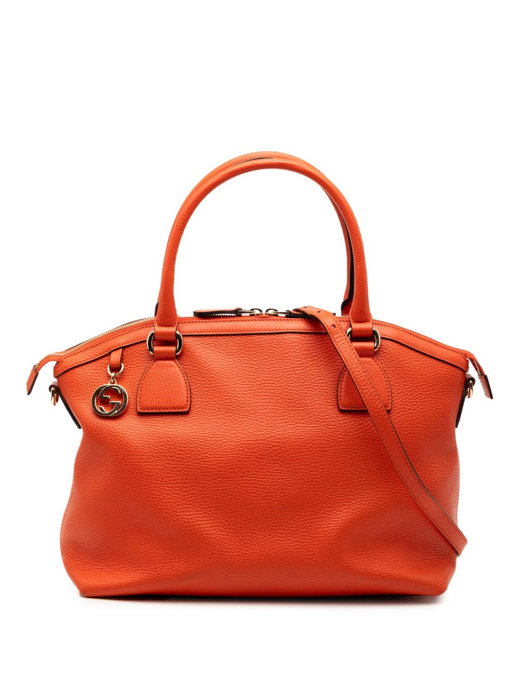 2000-2015 Medium Leather GG Charm Dome satchel