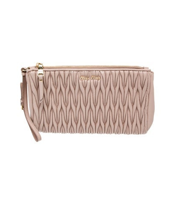 Miu Miu Miu Leather Clutch