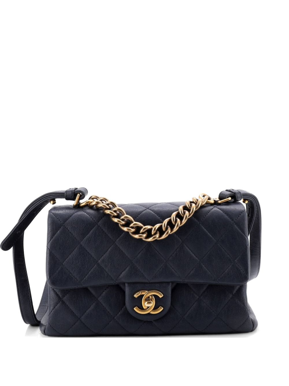 Trapezio Flap Bag Quilted Sheepskin Small crossbody bag