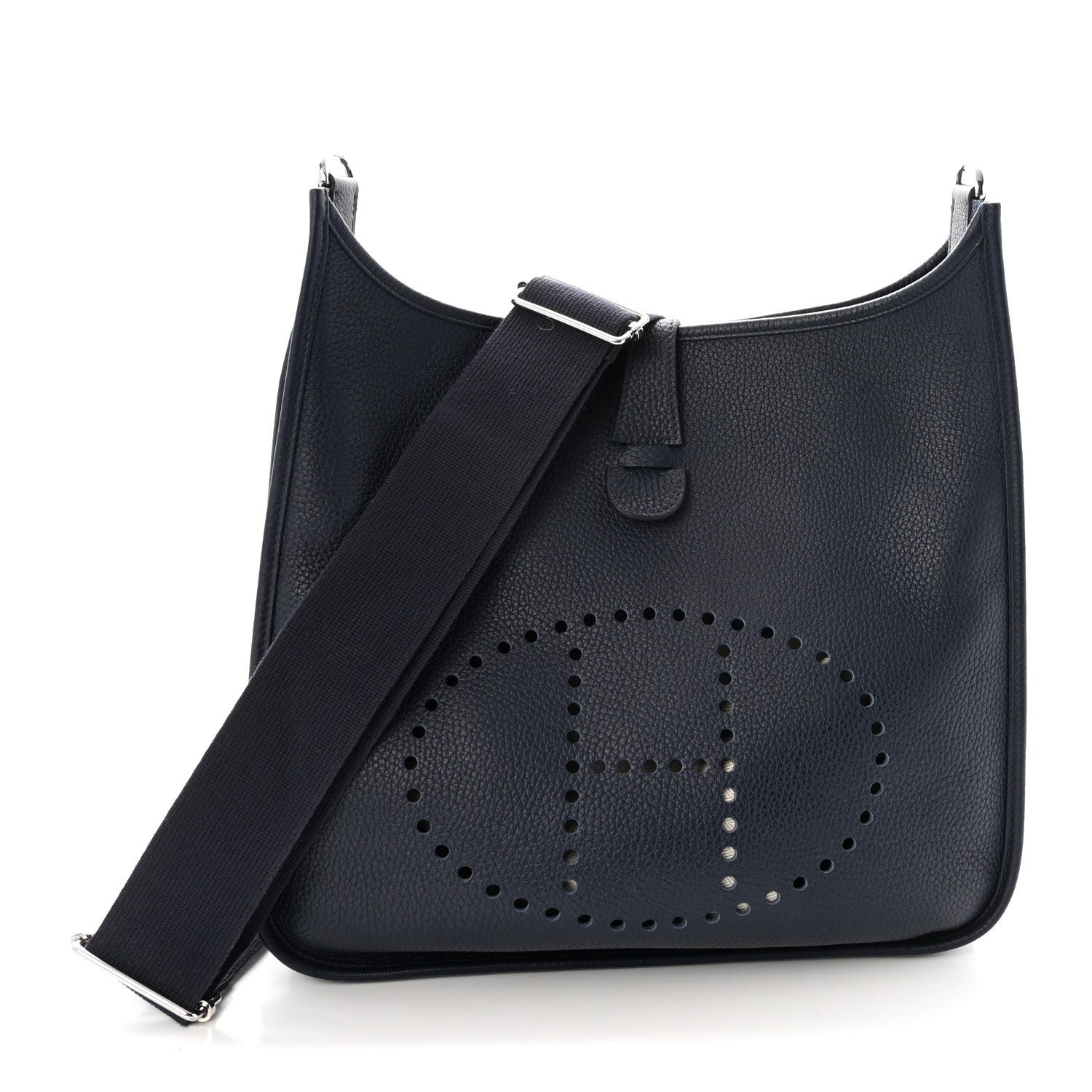 Hermes Taurillon Clemence Evelyne III GM Bleu Nuit