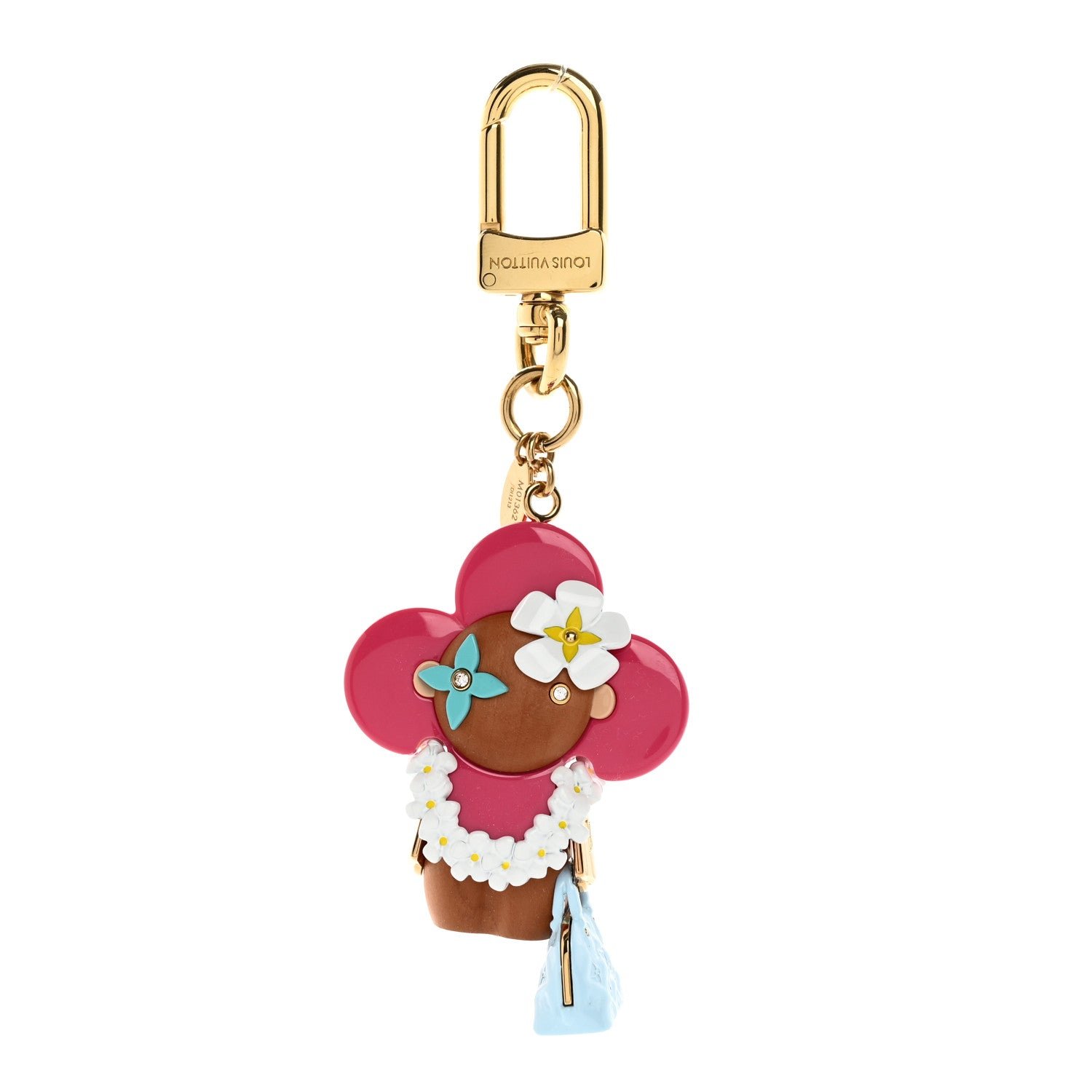 Louis Vuitton Resin Wood Vivienne Hawaii Bubblegram Alma BB Bag Charm Key Holder