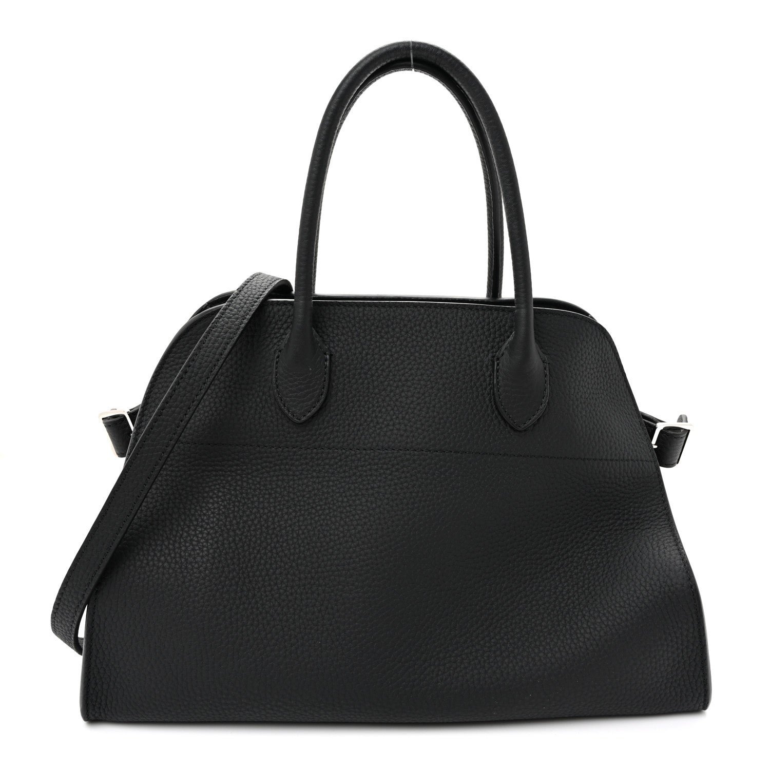 The Row Matte Grained Calfskin Soft Margaux 12 Black