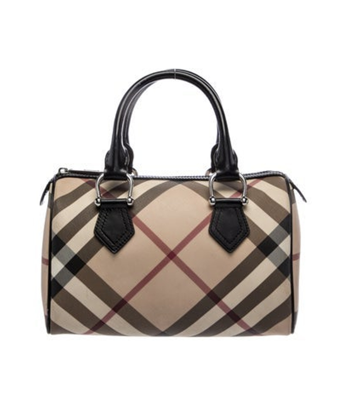 Burberry Super Nova Check Top Handle Bag