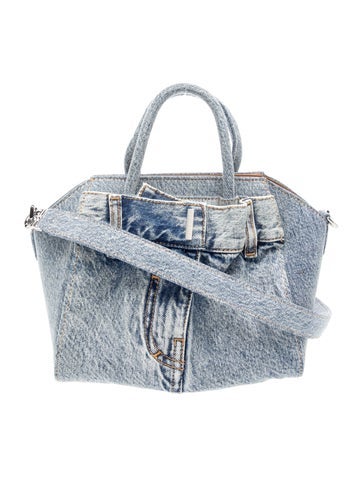 Denim Antigona Lock Boyfriend Mini