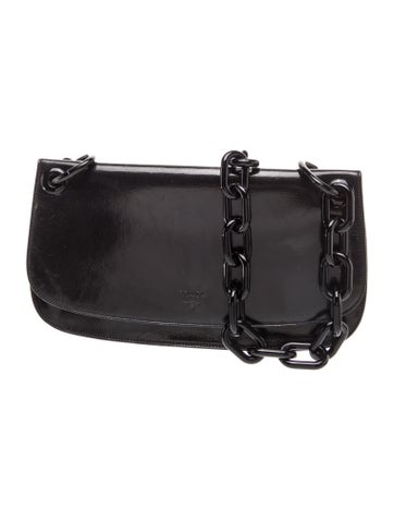 Spazzolato Leather Shoulder Bag Vintage