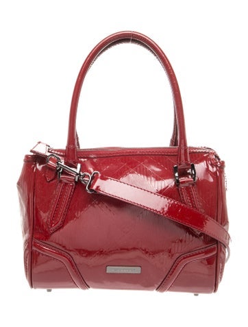 Patent Leather Top Handle Bag