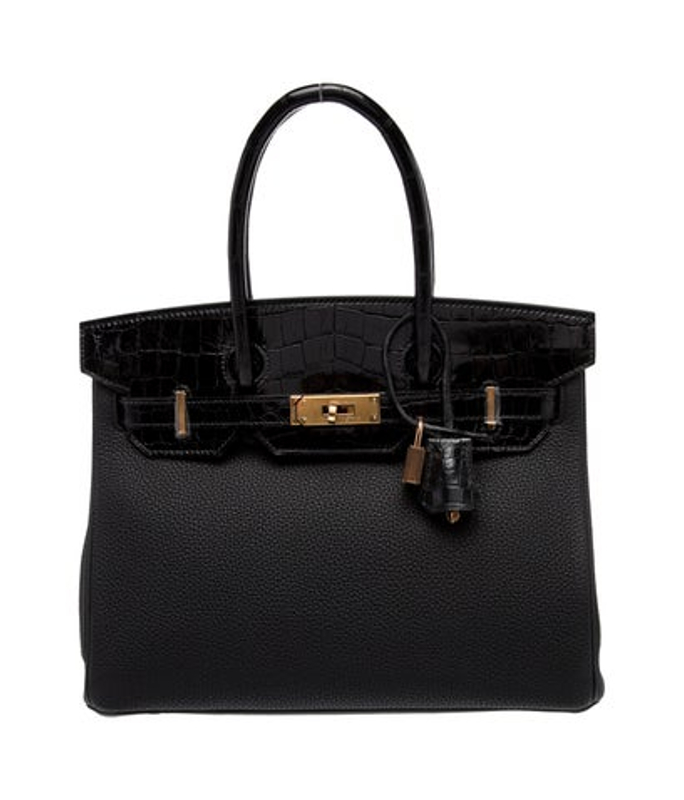 Hermes Togo Shiny Niloticus Crocodile Birkin Touch 30