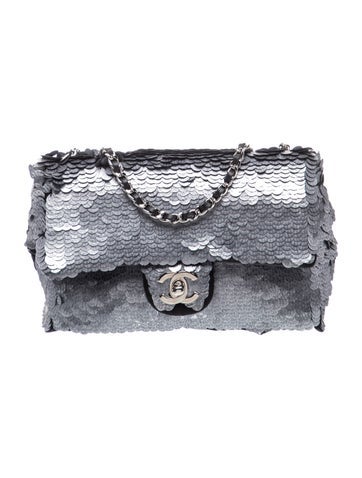 Sequin Rectangular Mini Flap Bag