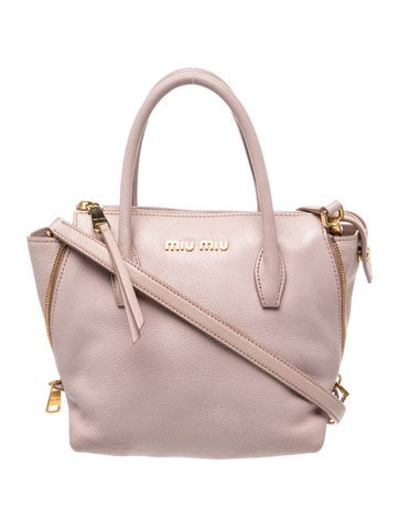Miu Miu Leather Top Handle Bag