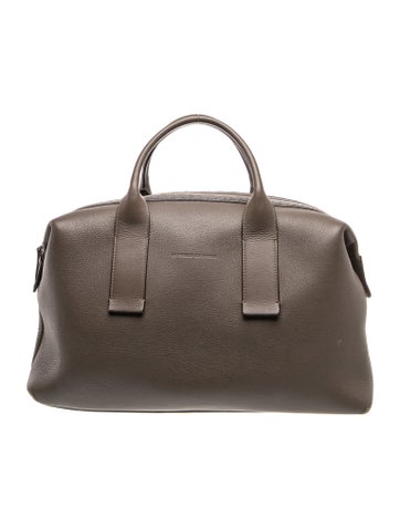 Leather Top Handle Bag