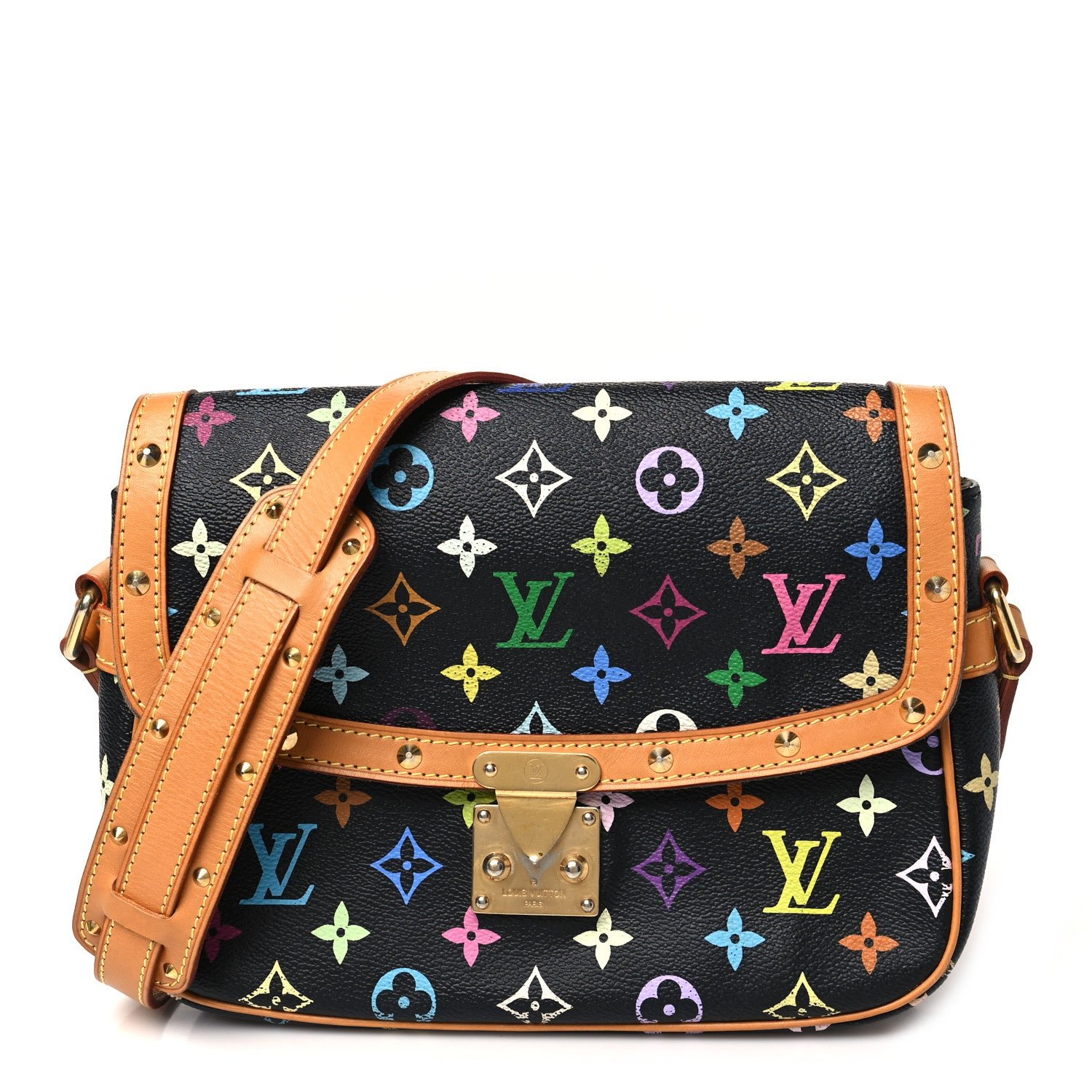 Louis Vuitton Monogram Multicolor Sologne Black