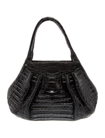 Embossed Leather Hobo