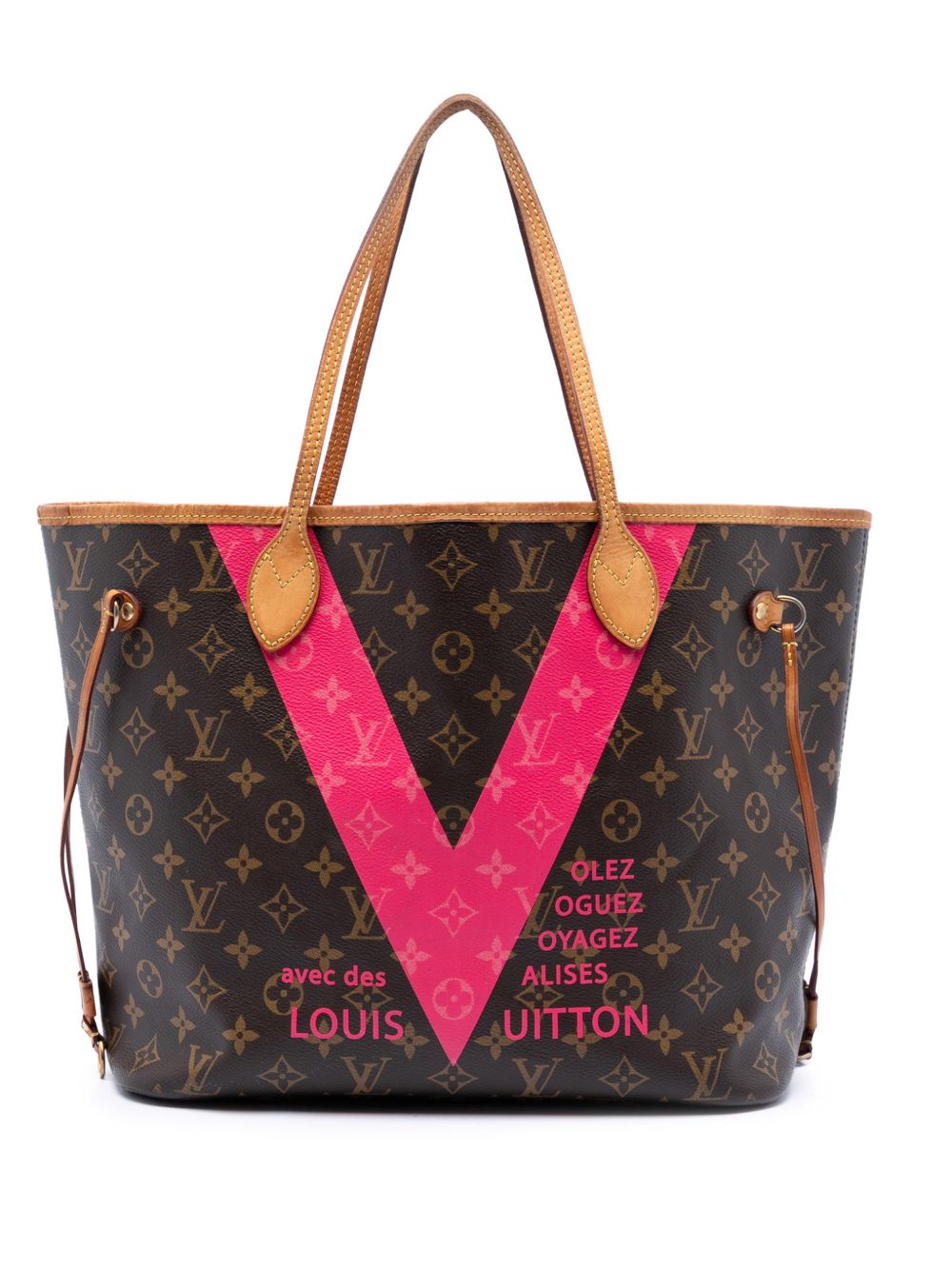 2012 Monogram V Neverfull MM tote bag