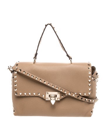 Rockstud Top Handle Bag