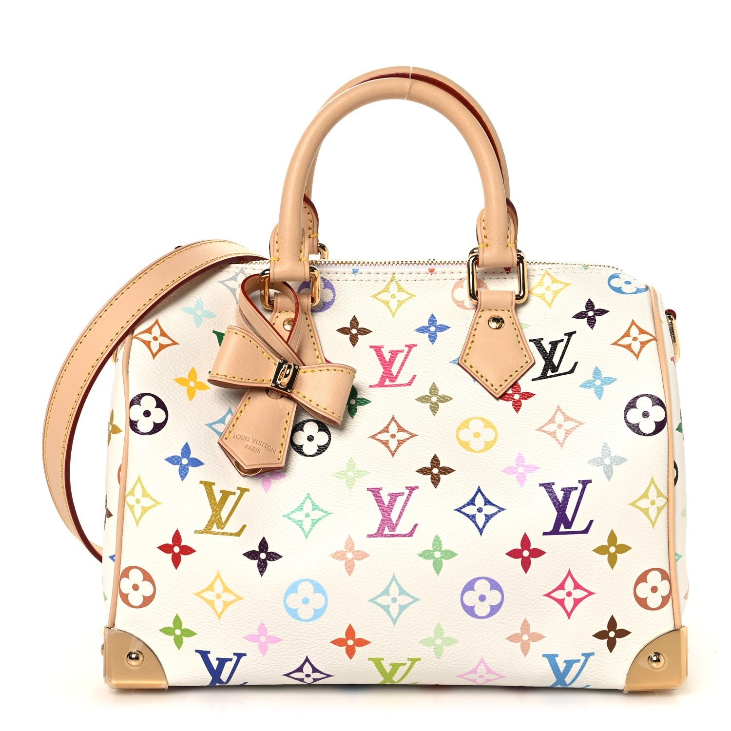 Louis Vuitton Louis Vuitton LV X TM Monogram Multicolor Speedy Bandouliere 25 White