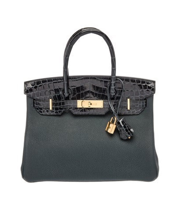 Hermes Togo Shiny Niloticus Crocodile Birkin Touch 30