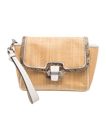 Raffia Clutch