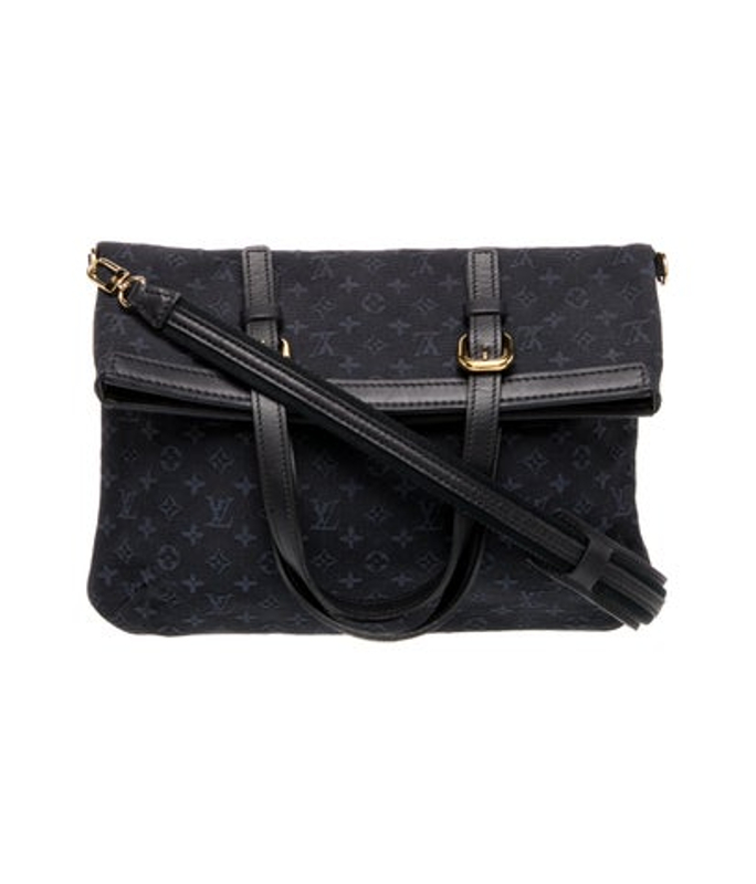 Louis Vuitton Vuitton Monogram Mini Lin Mini Lin Francoise Fold Over Bag