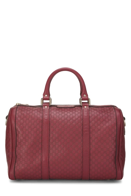 Red Microguccissima Leather Joy Boston