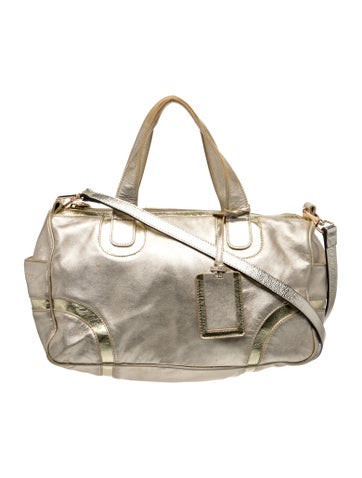 Patent Leather Gold Metallic Bag
