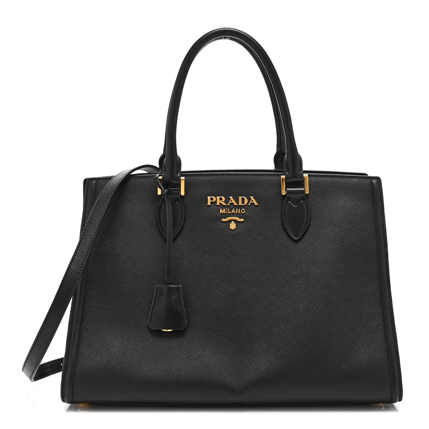 Prada Saffiano Soft Calfskin Tote Black