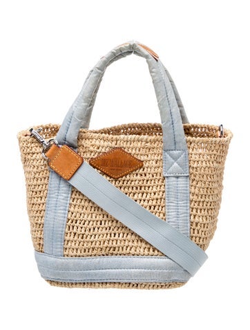 Straw Top Handle Bag