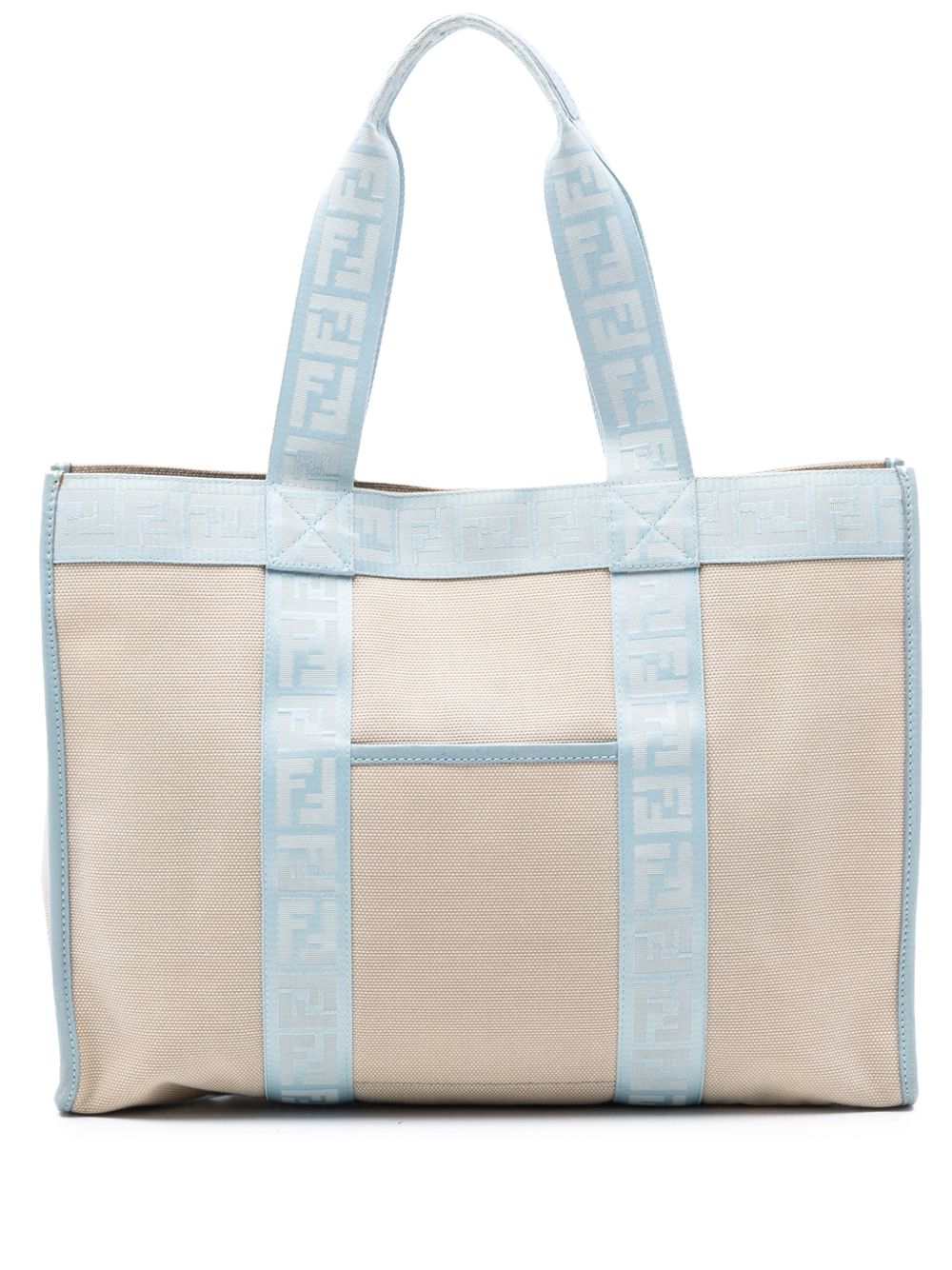 2000-2010 Zucca Trimmed Canvas tote bag