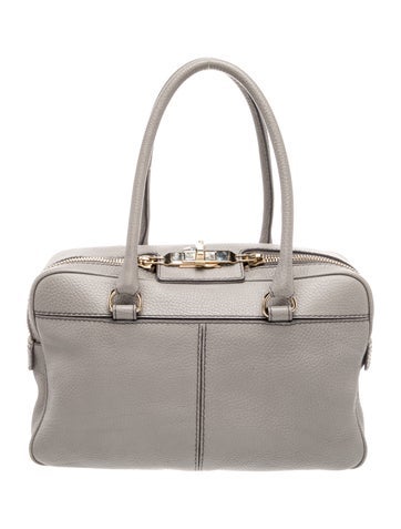Leather Top Handle Bag