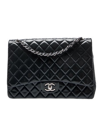 Patent Classic Maxi Double Flap Bag
