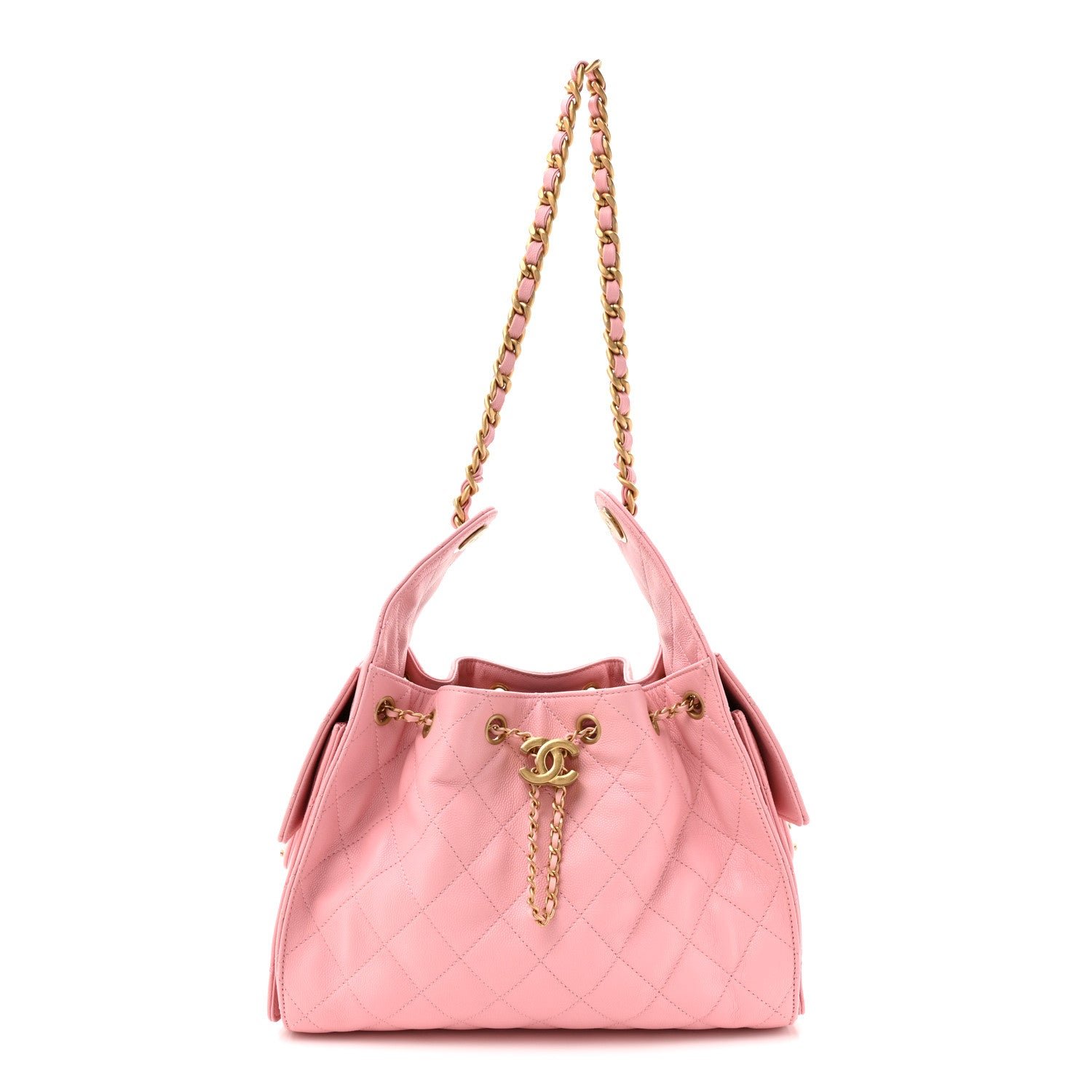 Chanel Caviar Quilted Small Chanel 25 Handbag Light Pink