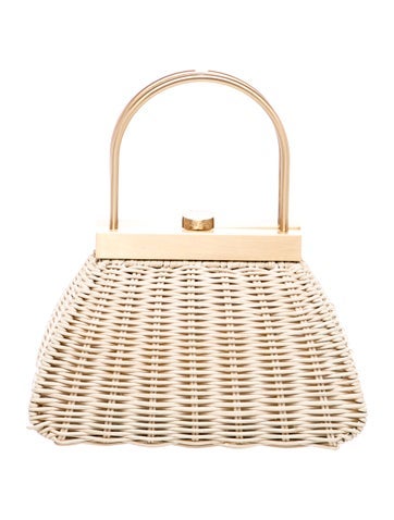 Wicker Top Handle Bag