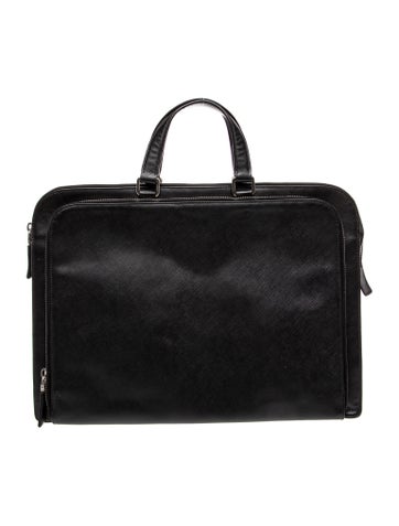 Saffiano Leather Top Handle Bag