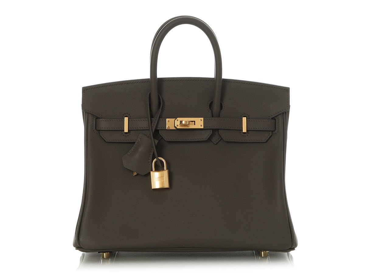 Hermes Hermès Etain Swift Birkin 25