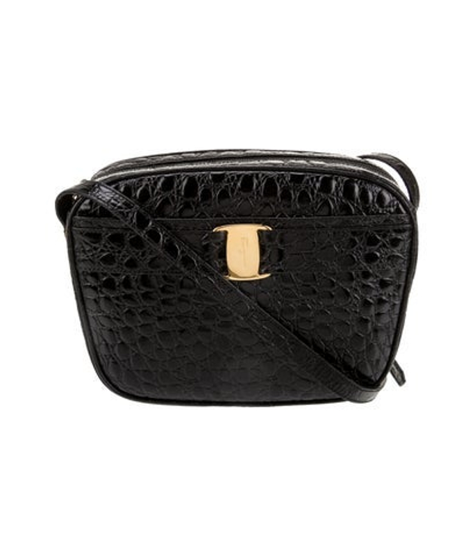 Salvatore Ferragamo Ferragamo Embossed Leather Crossbody Bag