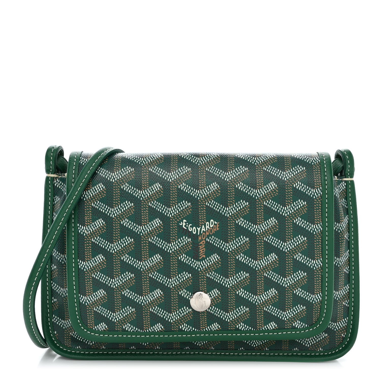 Goyard Goyardine Plumet Wallet Clutch Green