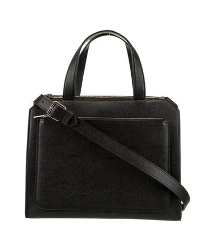 Valextra Leather Top Handle Bag