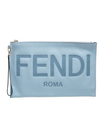 Leather Flat Pouch Large
