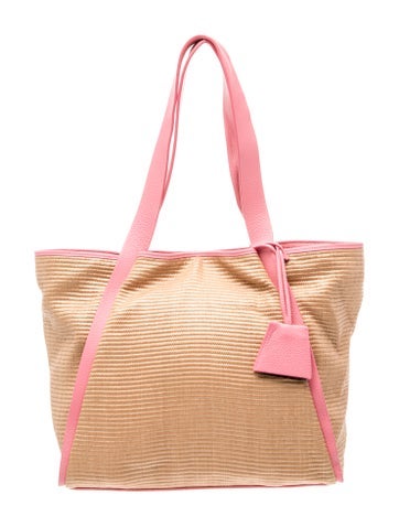 Akris Raffia Alexa Raffia Tote Bag Medium