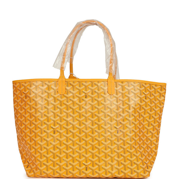 Goyard Goyard Goyardine Yellow Saint Louis PM Tote Bag Palladium Hardware