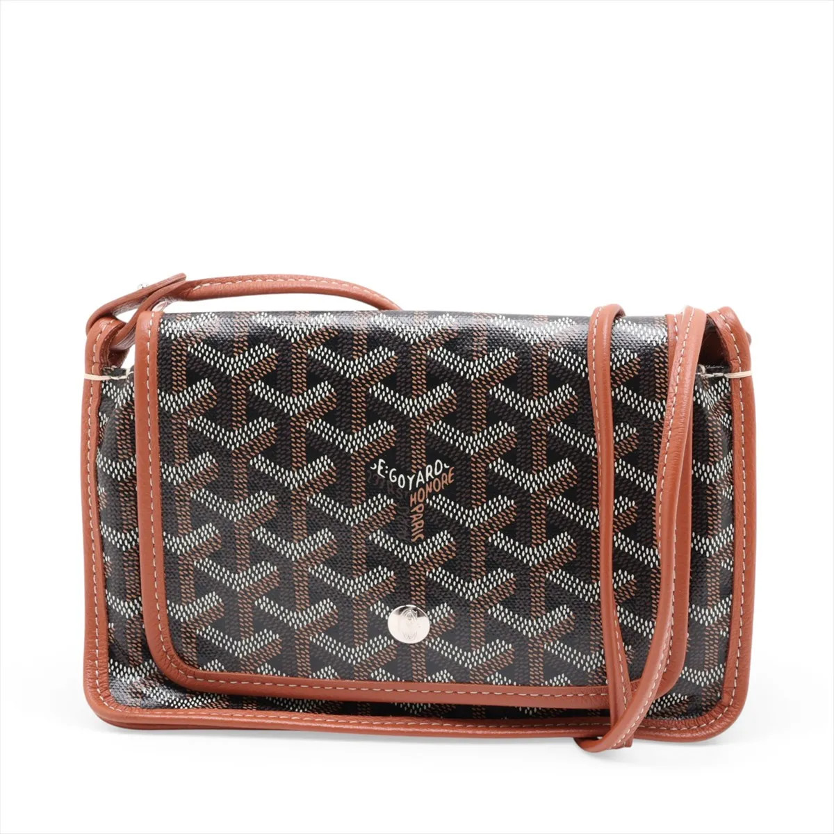 Goyard Plumet pouch wallet PVC & leather Shoulder bag Brown