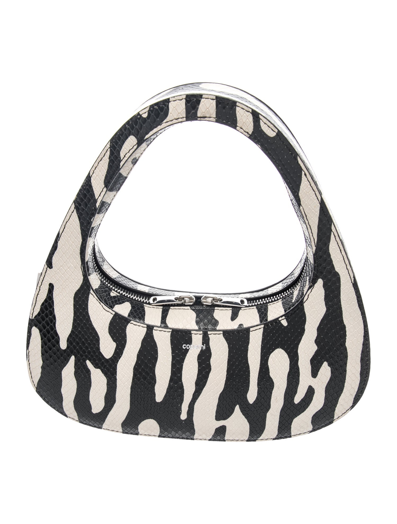 Embossed Leather Top Handle Bag