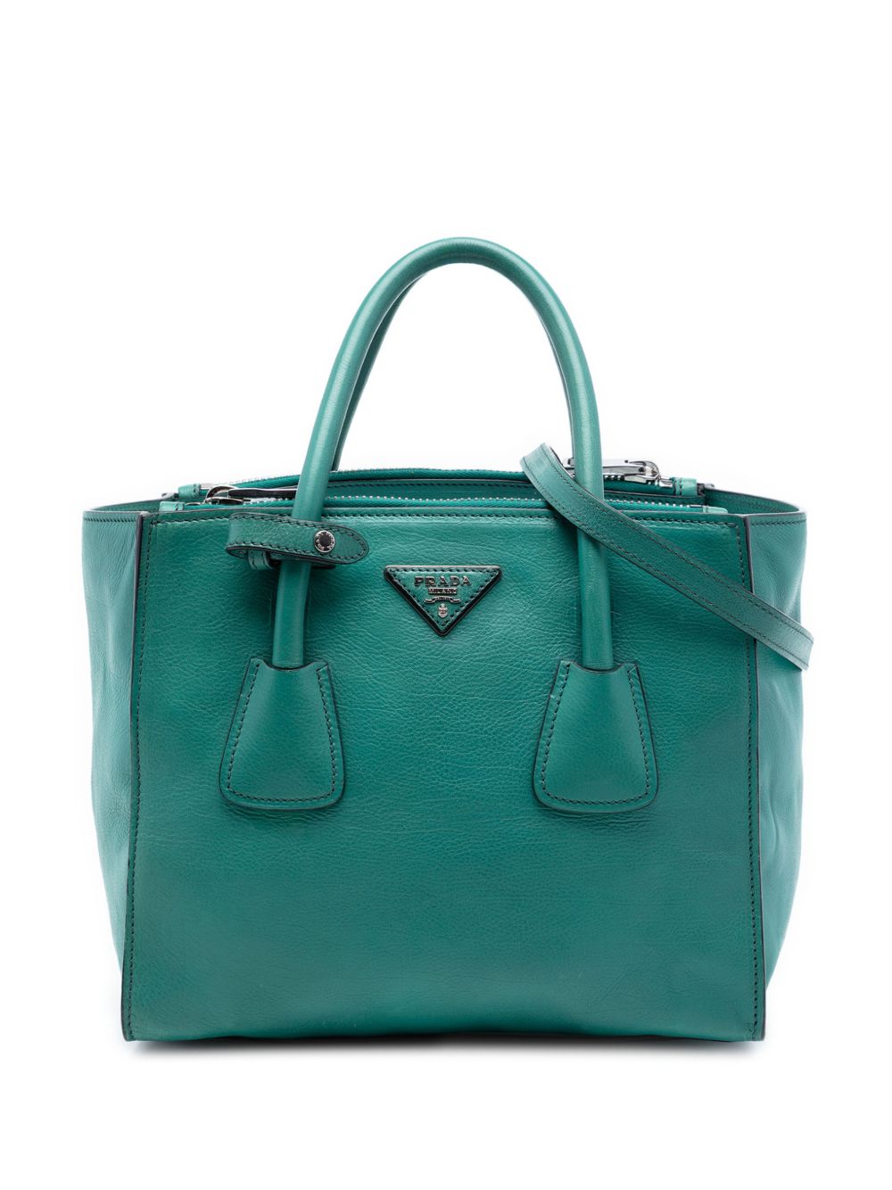 2010-2026 Glace Calf Twin Pocket Double Handle satchel
