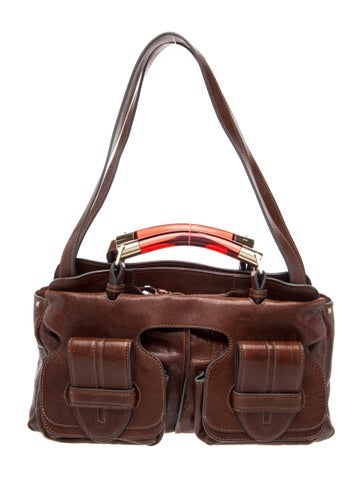 Leather Top Handle Bag