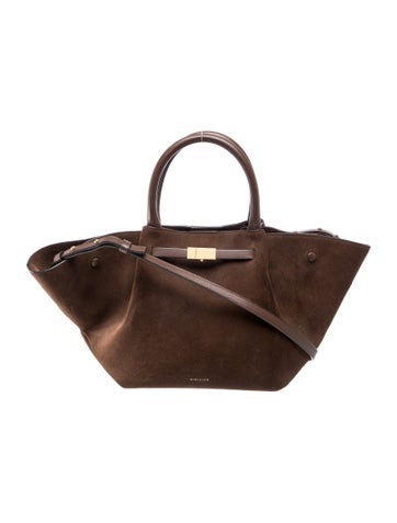 Suede Top Handle Bag