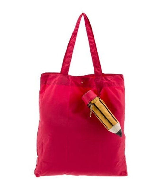 Anya Hindmarch Hindmarch Leather Trim Nylon Tote Bag