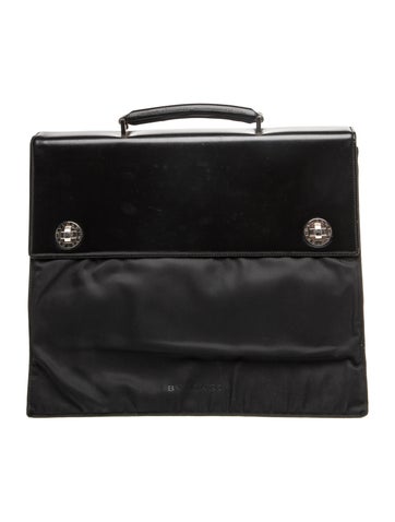 Bvlgari Leather Top Handle Bag Vintage