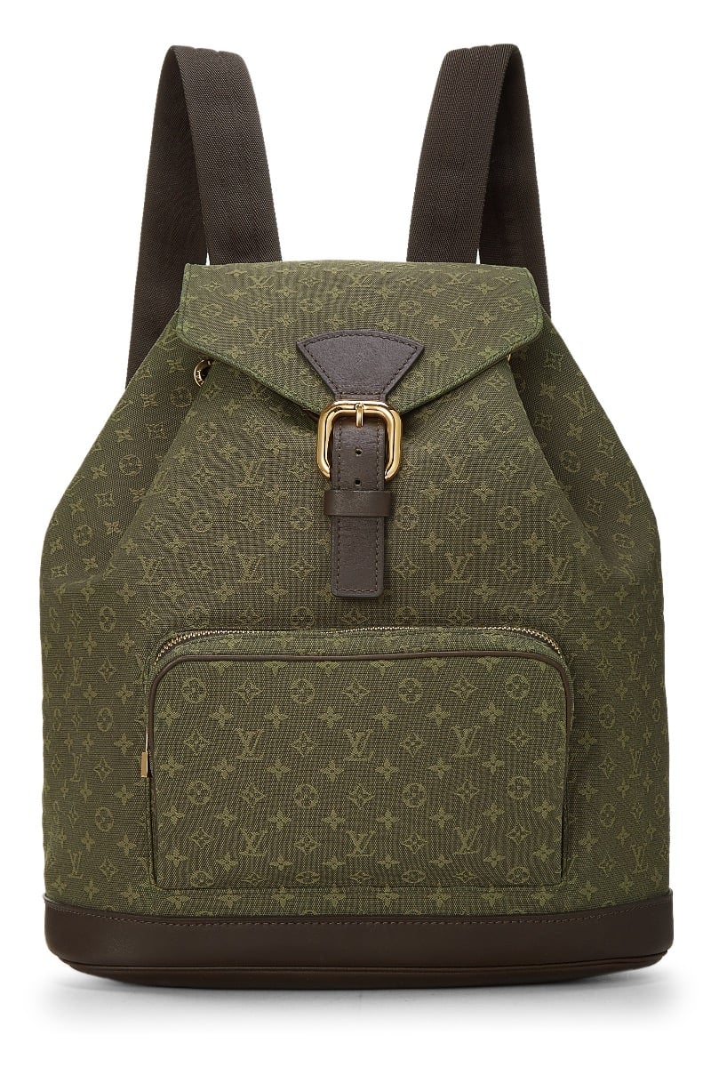 Louis Vuitton Green Monogram Mini Lin Montsouris GM