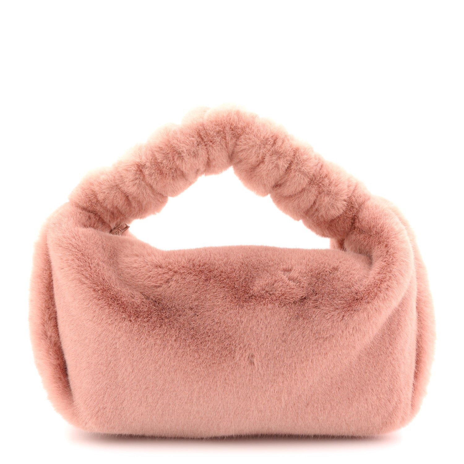 Alexander Wang Alexander Wang Faux Fur Mini Scrunchie Bag Pink