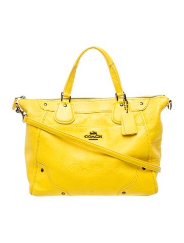 Coach Leather Top Handle Bag