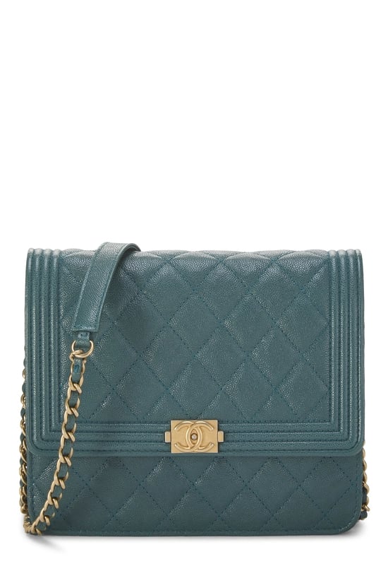 Blue Caviar Square Boy Wallet on Chain (WOC)